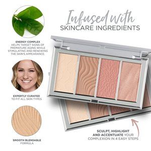 PÜR 4-in-1 Skin-Perfecting Powders Face Palette Color :Fair-Light